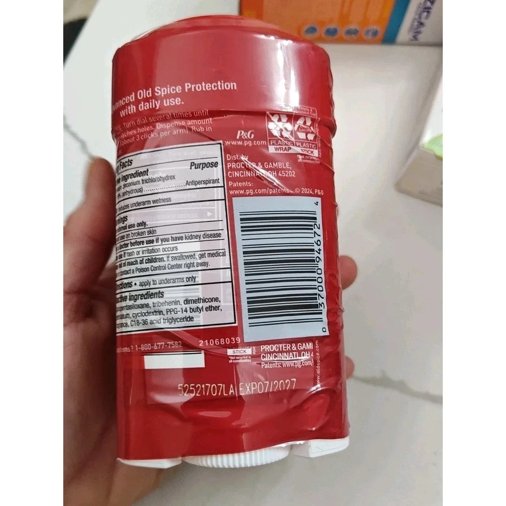 Old‎ Spice Antiperspirant Deodorant Pure Sport Soft Solid 2.6 x 2 Sweat Defense